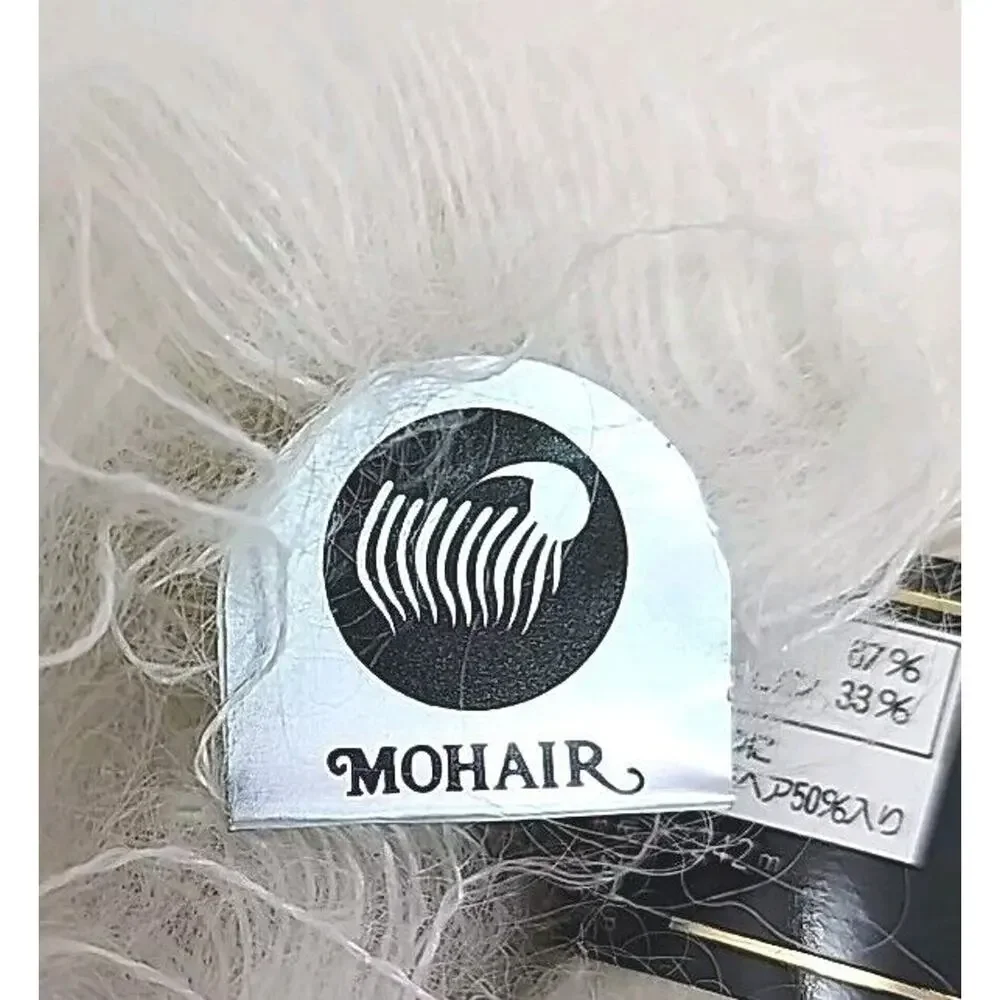 Diacharelle Diamond Knitting Yarn Mohair‎ Wool Color RM 701 White Lot of 10 U325